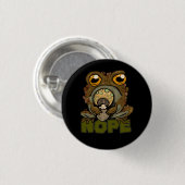 Badge Rond 2,50 Cm Non ! Grumpy Toad (Devant & derrière)