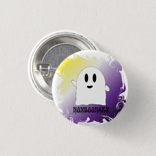 Badge Rond 2,50 Cm Nonboonary nonbinary (Devant & derrière)