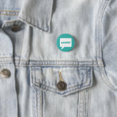 Badge Rond 2,50 Cm "noob !" bouton (En situation)