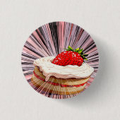 Badge Rond 2,50 Cm Nostalgie de Strawberry Shortcake (Devant)