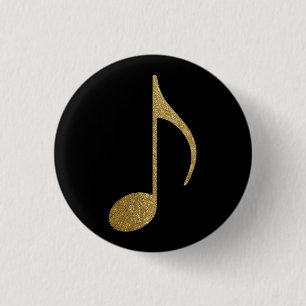 Badge Rond 2,50 Cm Note musicale