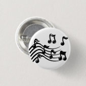Badge Rond 2,50 Cm notes de musique (Devant & derrière)
