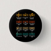 Badge Rond 2,50 Cm Notes musicales (Devant)