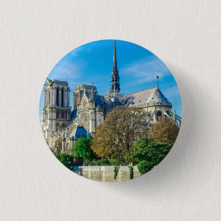 Badge Rond 2,50 Cm Notre Dame de Paris en France