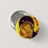 Badge Rond 2,50 Cm Notre-Dame de Vladimir (Devant & derrière)