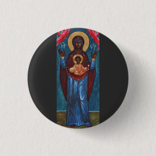 Badge Rond 2,50 Cm Notre-Dame du Signe Impression d'art Lumière Étern