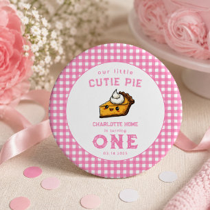 Badge Rond 2,50 Cm Notre petite chérie Pi Jour 1er Anniversaire