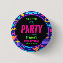 notre petite fête d'anniversaire Rétro Néon 80