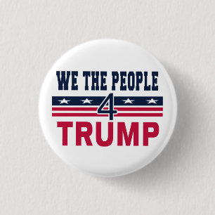 Badge Rond 2,50 Cm Nous, le peuple pour Trump