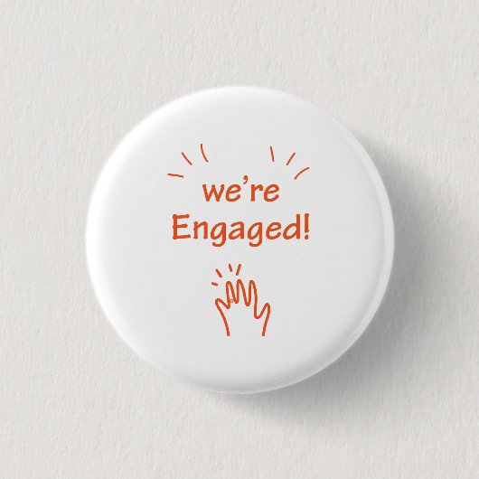 Badge Rond 2,50 Cm nous sommes engagés. (Devant)