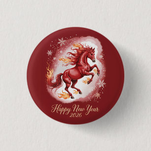 Badge Rond 2,50 Cm Nouvel An chinois du Cheval 2026
