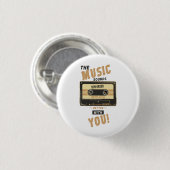 Badge Rond 2,50 Cm Nouvel Ordre - Cassette Audio (Devant & derrière)