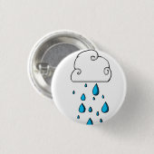 Badge Rond 2,50 Cm nuage de pluie (Devant & derrière)