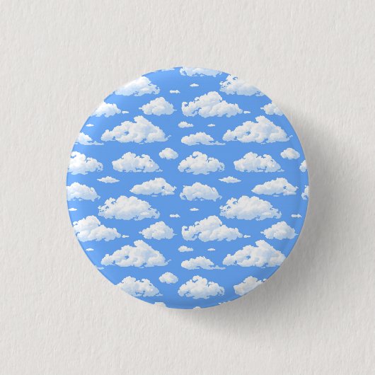 Badge Rond 2,50 Cm Nuages (Devant)