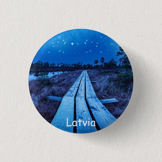 Badge Rond 2,50 Cm Nuit des marais (Devant)