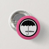 Badge Rond 2,50 Cm Numéro 4 ? Parapluie (Devant & derrière)