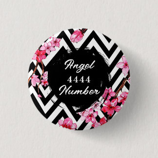 Badge Rond 2,50 Cm Numéro d'ange "4444"