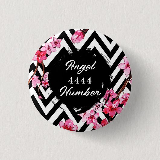 Badge Rond 2,50 Cm Numéro d'ange "4444" (Devant)