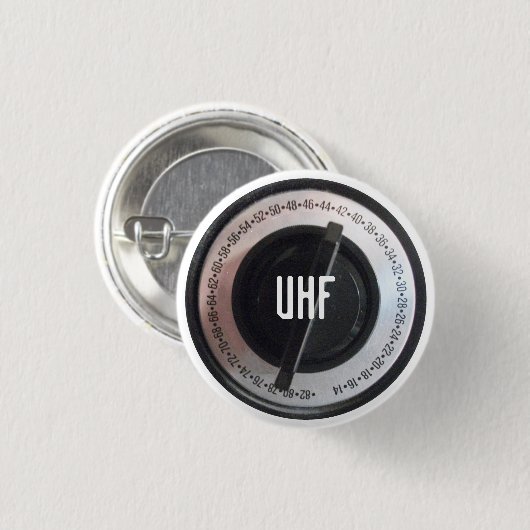 Badge Rond 2,50 Cm Numéro UHF (Devant & derrière)