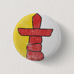 Badge Rond 2,50 Cm Nunavut