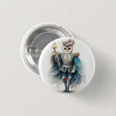 Badge Rond 2,50 Cm Nutcracker Ballet, Drosselmeyer Owl (Devant & derrière)