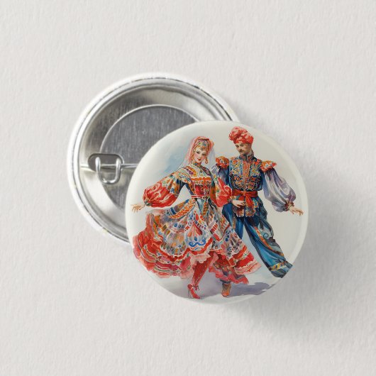 Badge Rond 2,50 Cm Nutcracker Ballet, Russian Dancers (Devant & derrière)
