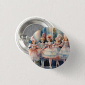 Badge Rond 2,50 Cm Nutcracker Ballet Whimsical Polichinelle/Buffoons (Devant & derrière)