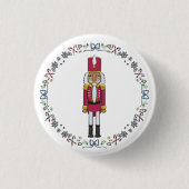 Badge Rond 2,50 Cm Nutcracker Sweet Nutcracker Prince Noël (Devant)
