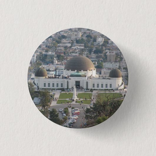 Badge Rond 2,50 Cm Observatoire Griffith (Devant)
