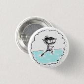 Badge Rond 2,50 Cm obtenez-le, fille (Devant & derrière)