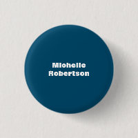 Ocean Blue Plain Minimalist Ajouter son propre nom