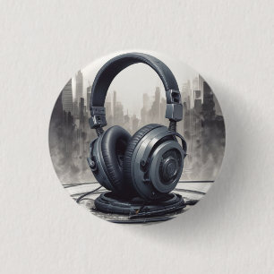 Badge Rond 2,50 Cm Odeur musicale pour écouteurs