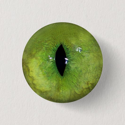 Badge Rond 2,50 Cm Oeil de chat vert (Devant)