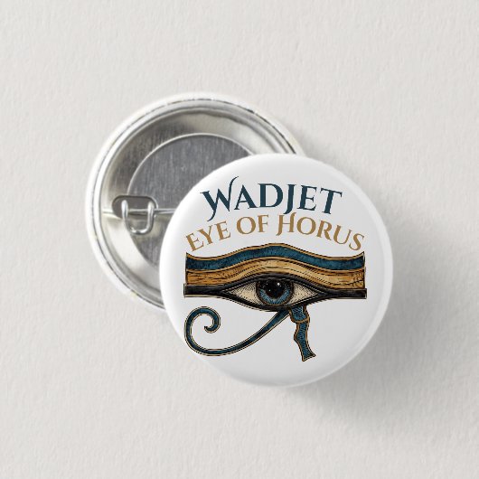 Badge Rond 2,50 Cm Œil d'Horus (Devant & derrière)