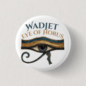 Badge Rond 2,50 Cm Œil d'Horus (Devant)