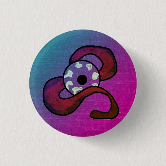 Badge Rond 2,50 Cm OEil épinglé (Devant)