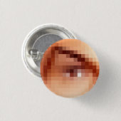 Badge Rond 2,50 Cm Oeil Mal ? (Devant & derrière)
