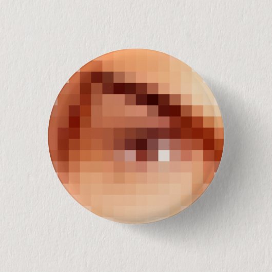Badge Rond 2,50 Cm Oeil Mal ? (Devant)