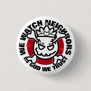 Badge Rond 2,50 Cm oeuf crâne