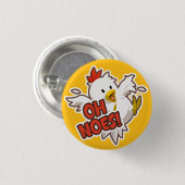 Badge Rond 2,50 Cm Oh non ! Bouton (Devant & derrière)