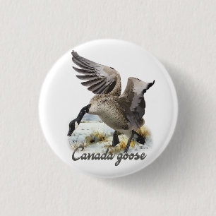 Badge Rond 2,50 Cm Oie du Canada, Art