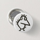 Badge Rond 2,50 Cm oiseau (Devant & derrière)