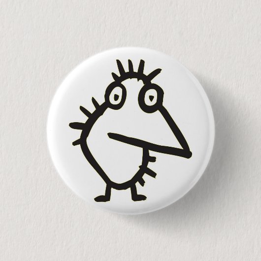 Badge Rond 2,50 Cm oiseau (Devant)