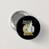 Badge Rond 2,50 Cm Oiseau de perroquet (Devant & derrière)