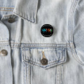 Badge Rond 2,50 Cm Oliver nommé - nom dans les lumières (En situation)