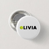 Badge Rond 2,50 Cm Olivia Tennis (Devant & derrière)