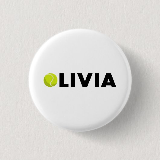 Badge Rond 2,50 Cm Olivia Tennis (Devant)