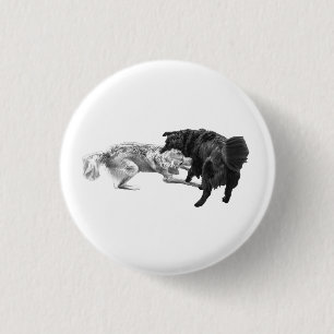 Badge Rond 2,50 Cm Ombre ludique, Duo Pin