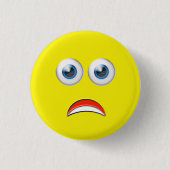 Badge Rond 2,50 Cm OMG Scared Emoji (Devant)