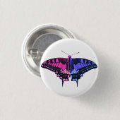 Badge Rond 2,50 Cm Omnisexual Pride Flag Swallowtail Butterfly (Devant & derrière)